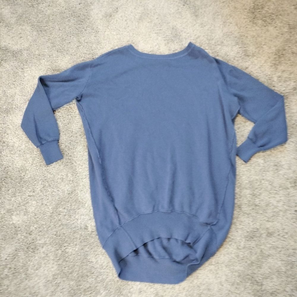 Saturday Sunday Women's Blue Long Thick Oversized Sleeve Sweater Sz XL